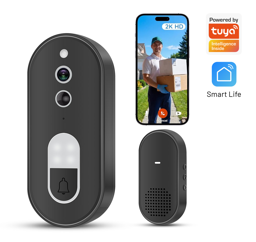 Smart Doorbell Wired - Tuya 1080P HD 무선 WiFi 비디오