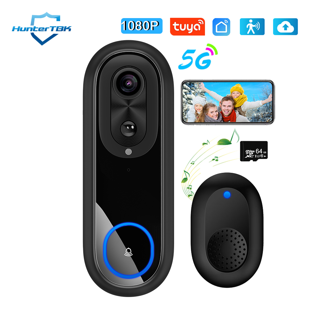 Smart Doorbell Wired - 5G 2.4G WiFi 비디오 초인종 1080P