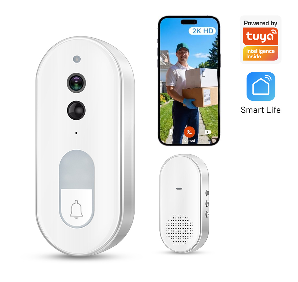 Smart Doorbell Wired - Tuya 스마트 비디오 초인종 무선 1080P