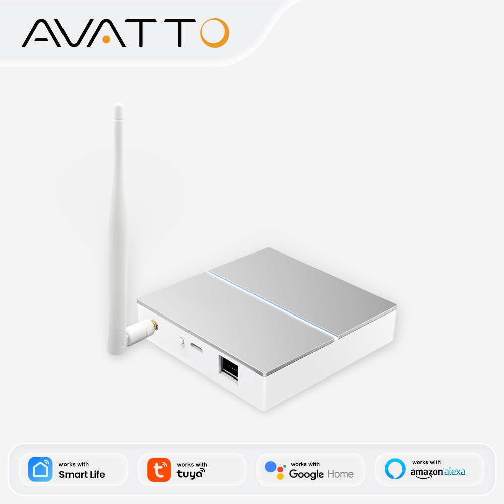 Home Automation Technology - 안테나가 있는 AVATTO Tuya ZigBee 게이트웨이