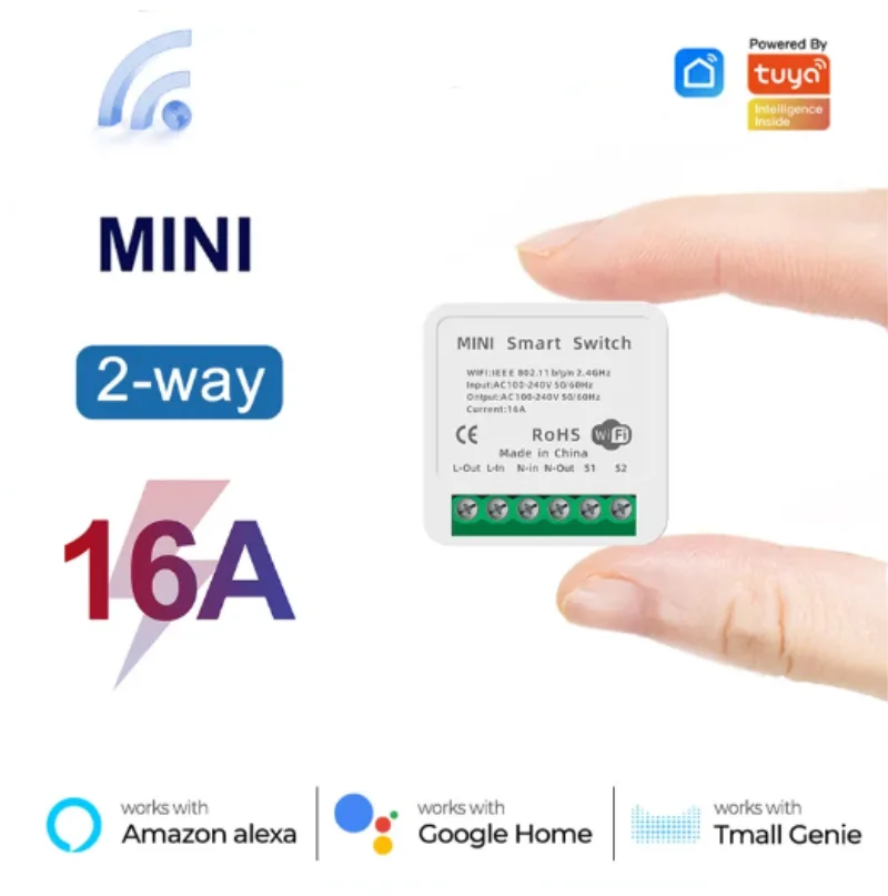 Home Automation Technology - 미니 16A WiFi 스위치 스마트 라이프