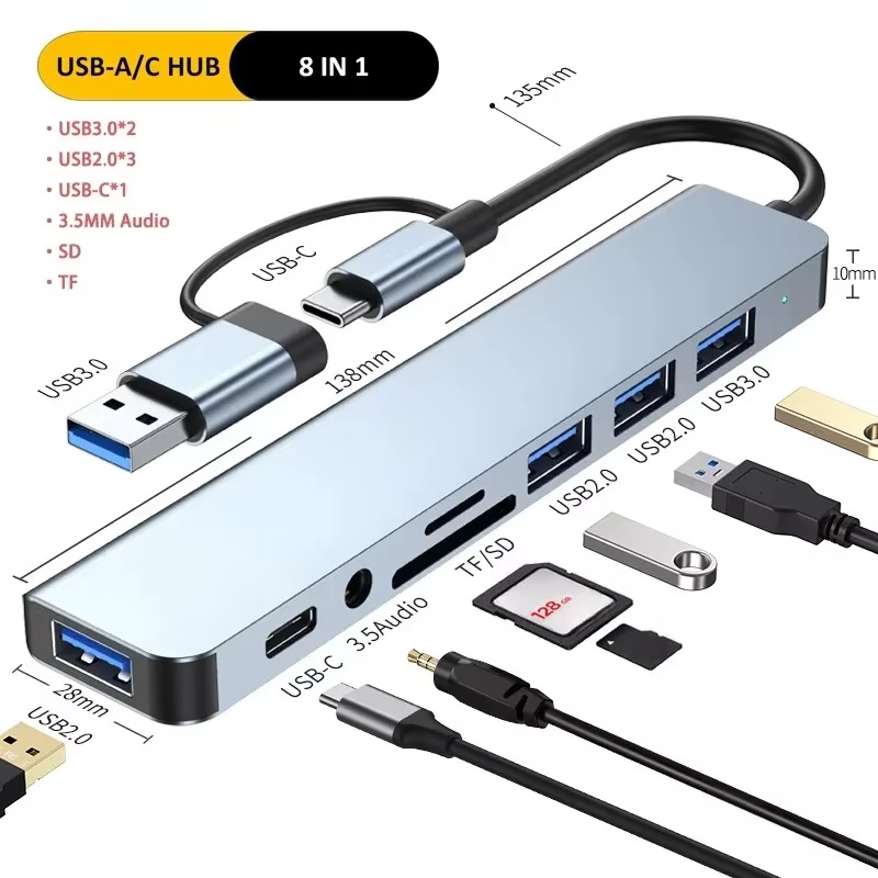 Home Assistant Sd - 타입 C 허브 USB 스플리터 8