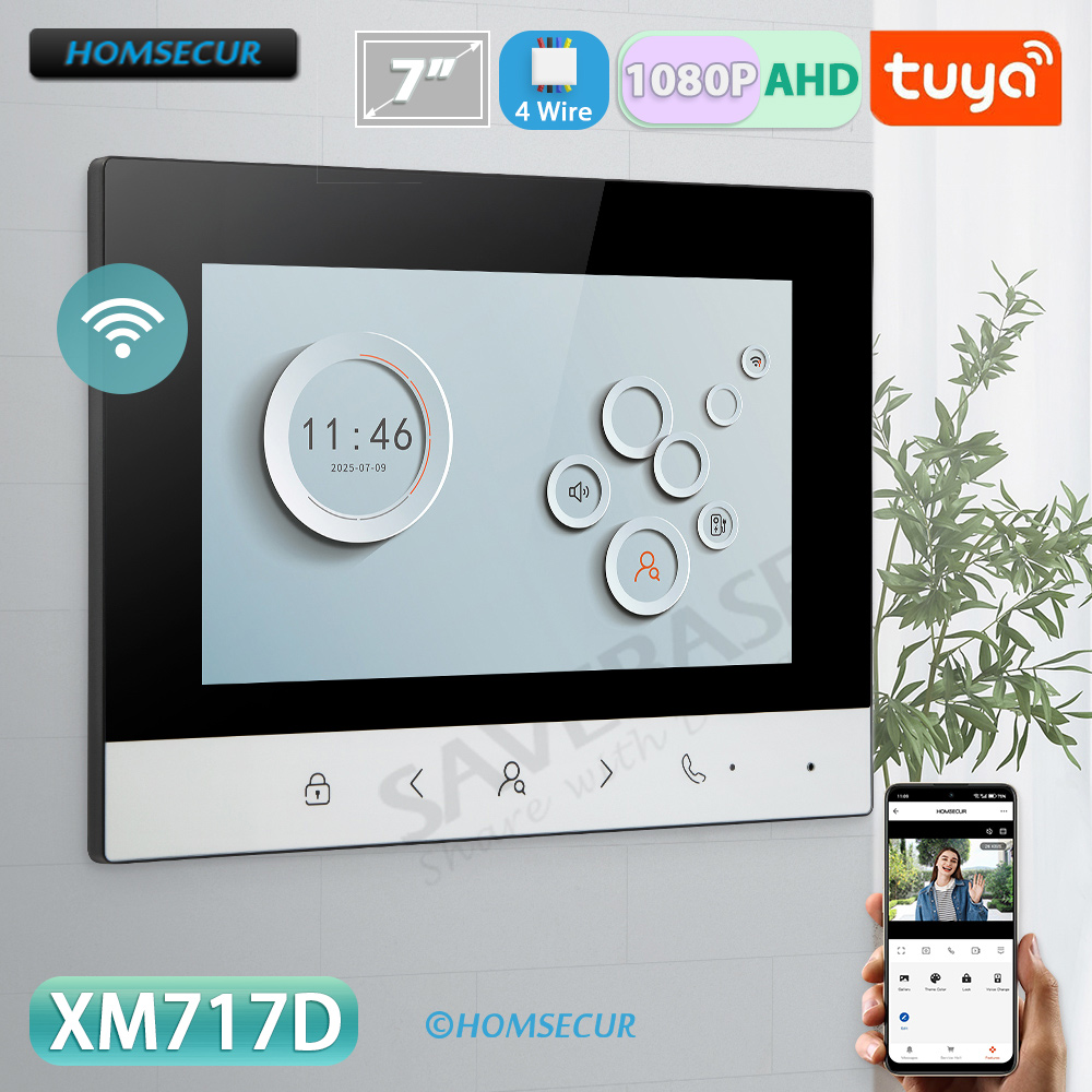 Smart Doorbell Wired - 투야 스마트 와이파이 실내 모니터 7인치/10인치