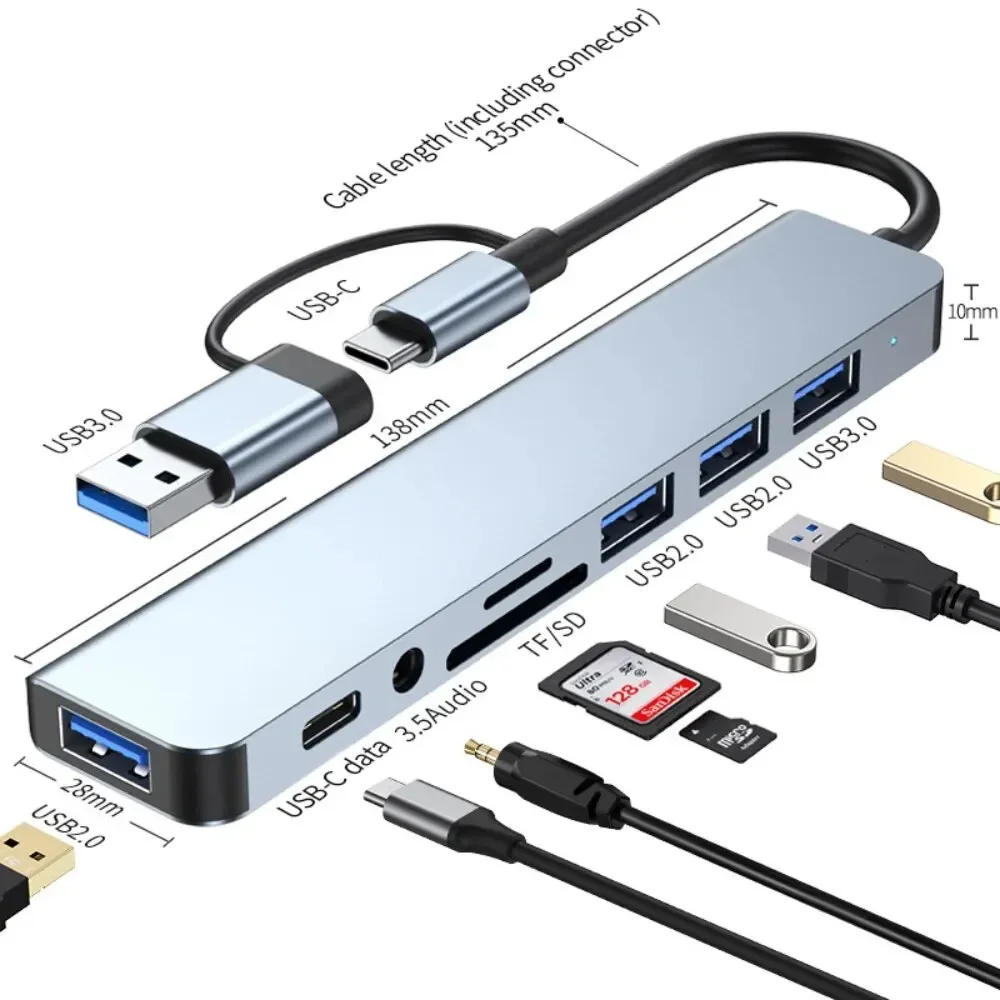 Home Assistant Sd - 3.0 SD/TF 카드 리더기가 포함된 8