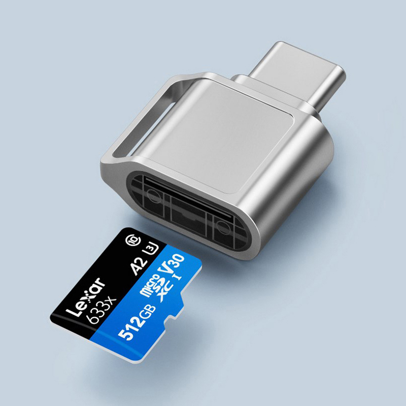 Home Assistant Sd - OTG 어댑터 USB C타입 카드 리더,
