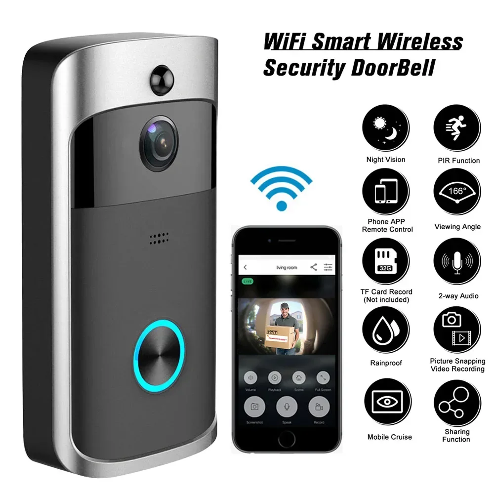 Smart Doorbell Wired - 720P HD 스마트 홈 무선 WIFI