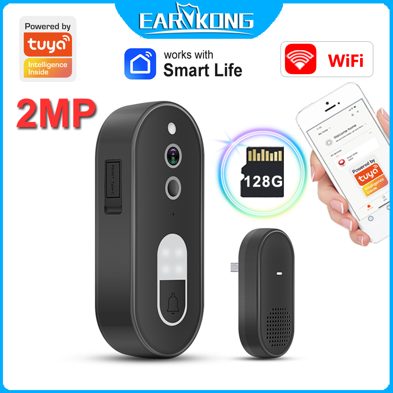 Smart Doorbell Wired - WiFi 비디오 초인종은 Tuya Smart Life와