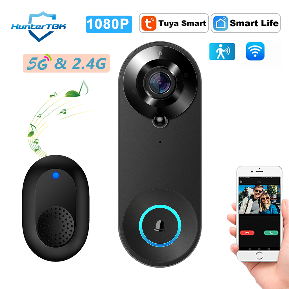 Smart Doorbell Wired - 5G 2.4G WiFi 비디오 초인종 1080P
