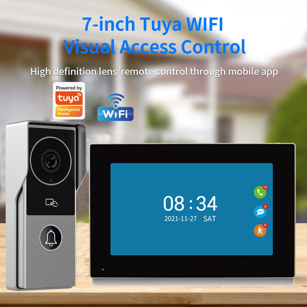 Smart Doorbell Wired - 와이파이 비디오 도어벨 시스템 1080P 비주얼