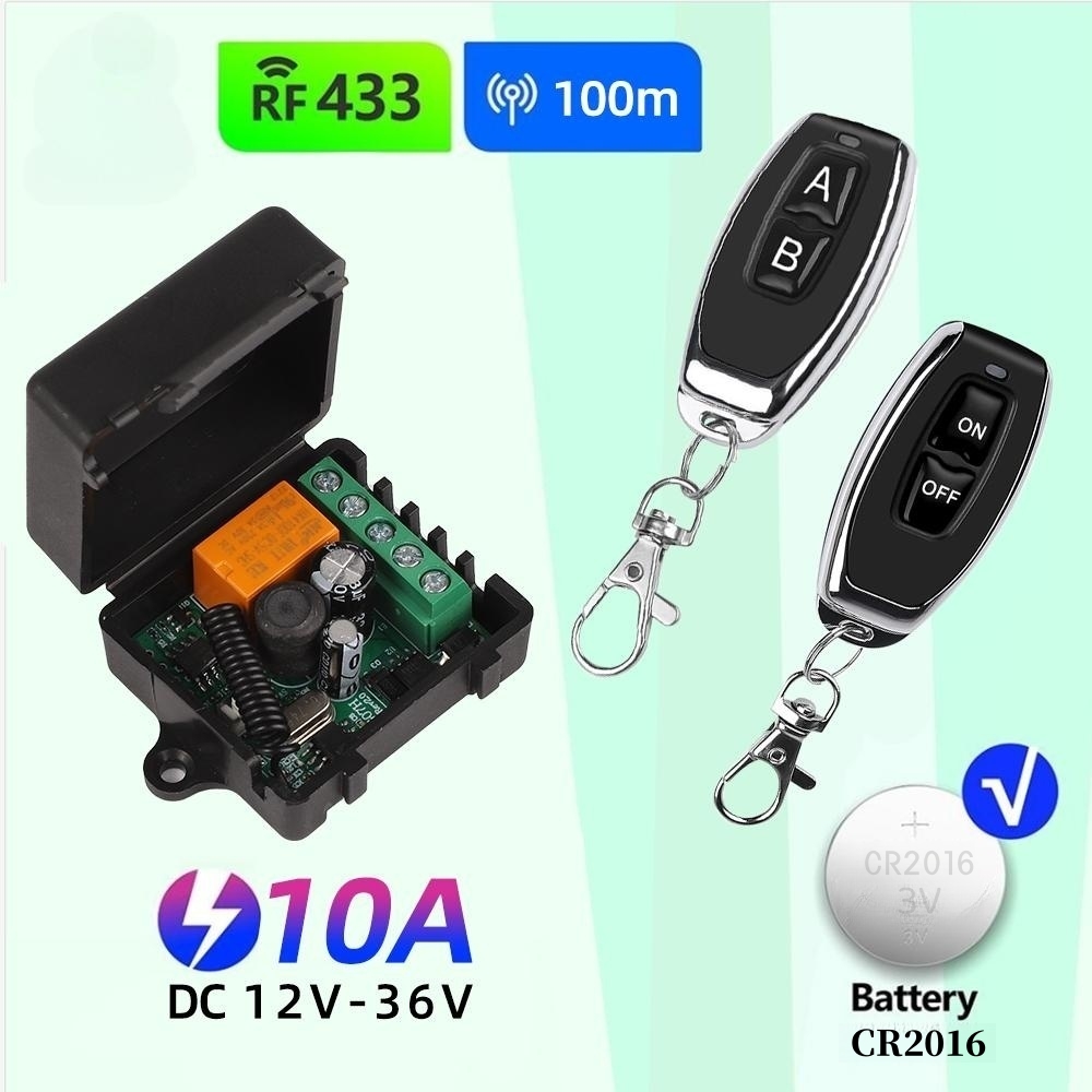 Home Automation Tutorial - 433Mhz, DC 12V, 24V, 36V, 10A,
