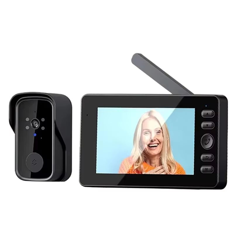 Smart Doorbell Wired - T81C! 무선 비디오 초인종 4.3인치 LPS