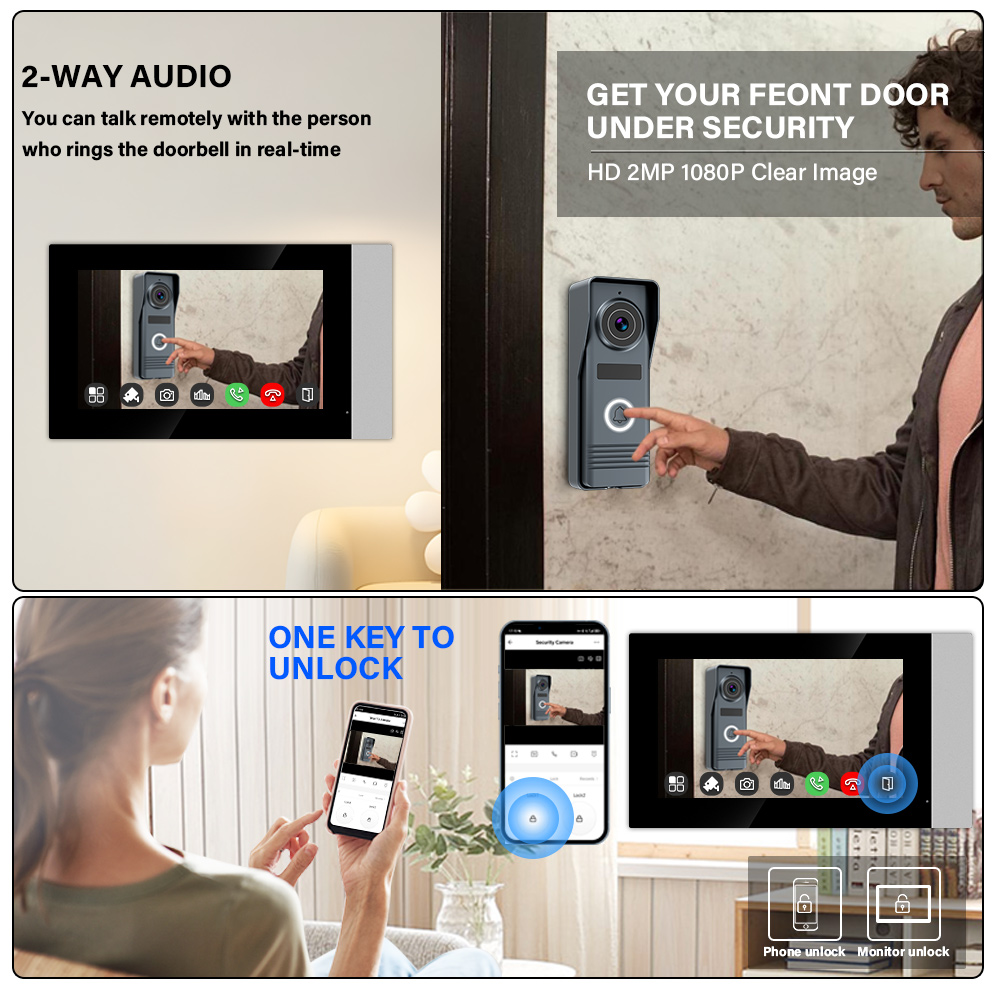 2선식 스마트 홈 와이파이 1080P 비디오 인터콤 비 - Smart Doorbell Wired 리뷰 및 가격