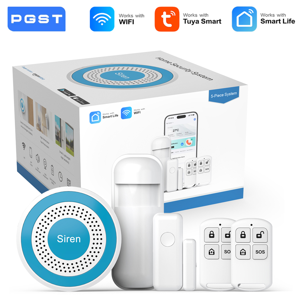 PGST WiFi 스마트 라이프 알람 보안 시스템 키트 - Home Automation Tutorial 리뷰 및 가격