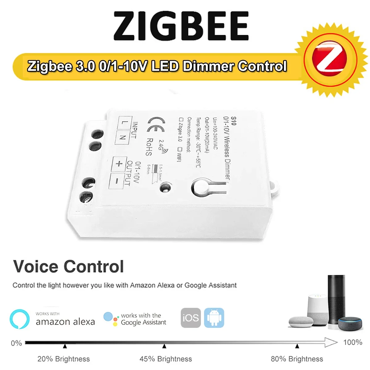 Zigbee 3.0 0-10V 1-10V 조광기 컨트롤 - Zigbee Coordinator Stick 리뷰 및 가격
