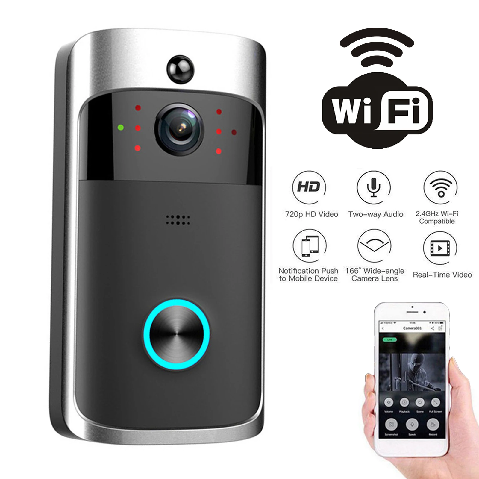 2026 신형 V5 비디오 도어벨 와이파이 무선 도어벨 - Smart Doorbell Wired 리뷰 및 가격