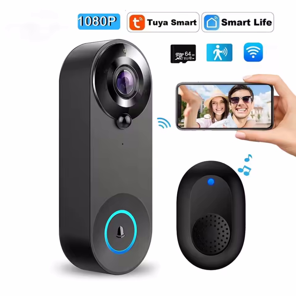 Tuya 1080P 무선 WIFI 초인종 비디오 인터콤 - Smart Doorbell Wired 리뷰 및 가격