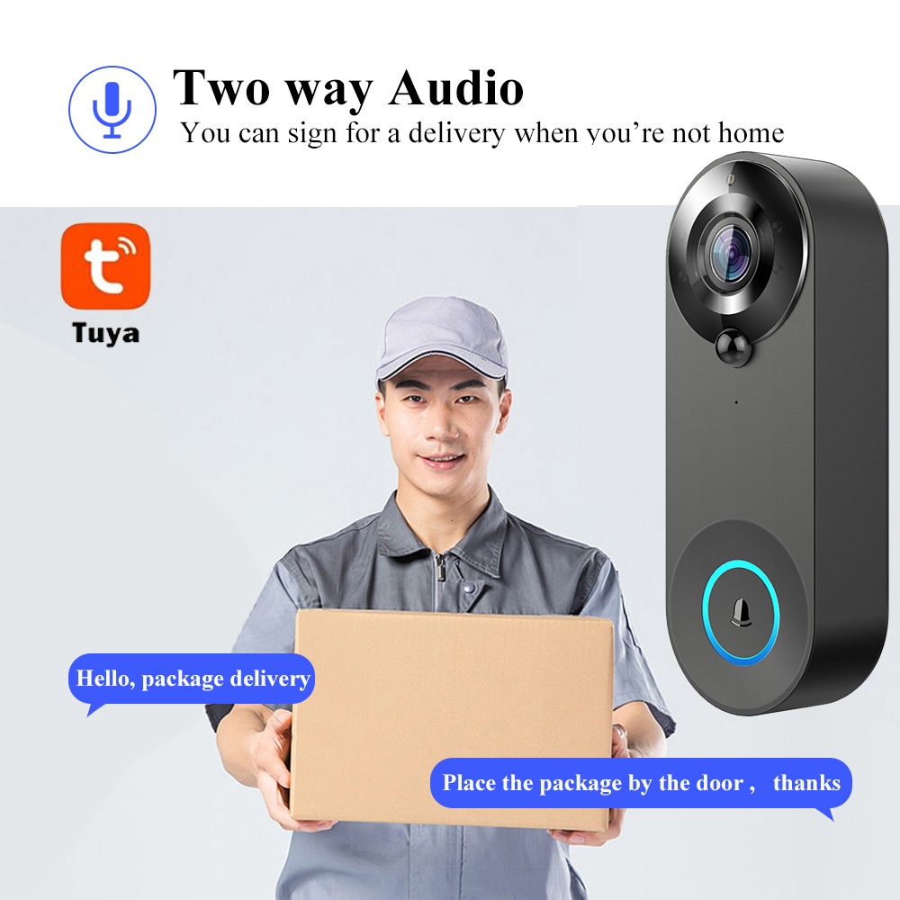 Tuya 1080P 무선 WIFI 초인종 비디오 인터콤 - Smart Doorbell Wired 리뷰 및 가격