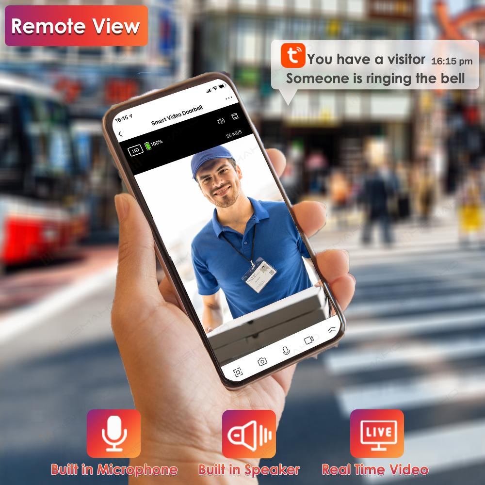 투야 와이파이 초인종 카메라, 야외 방수 IP65 무선 - Smart Doorbell Wired 리뷰 및 가격
