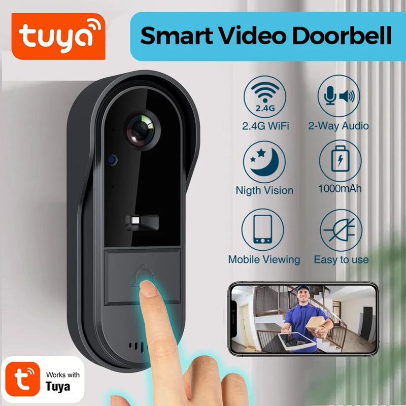 Tuya WiFi 도어벨 양방향 HD 1080P, mi - Smart Doorbell Wired 리뷰 및 가격