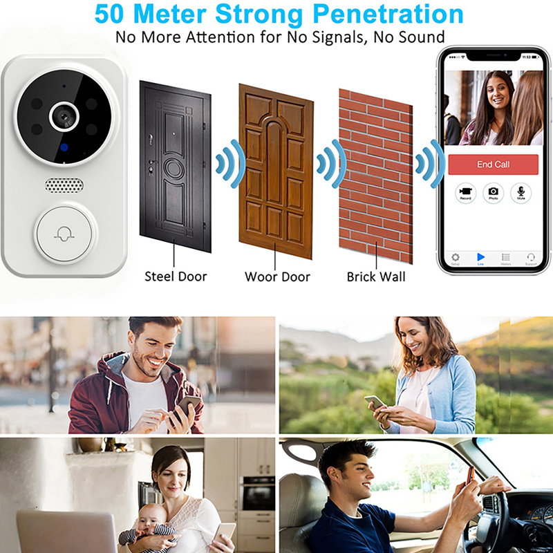 WiFi 스마트 비디오 초인종 카메라 야간 투시경 스마 - Smart Doorbell Wired 리뷰 및 가격