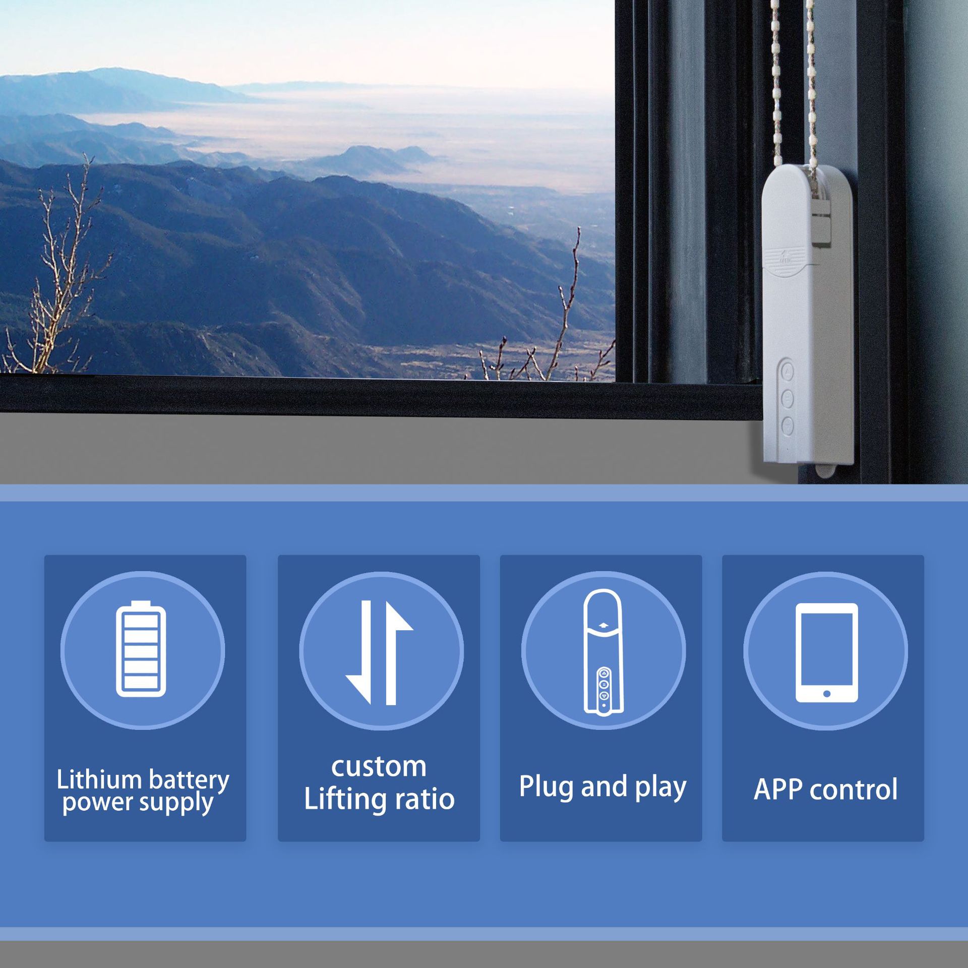 WiFi 전기 블라인드 롤러 모터 Alexa Googl - Home Automation Technology 리뷰 및 가격