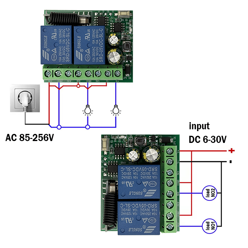 DC 9V 12V 24V AC 85-250V 2CH 릴 - 433Mhz Receiver Module 리뷰 및 가격