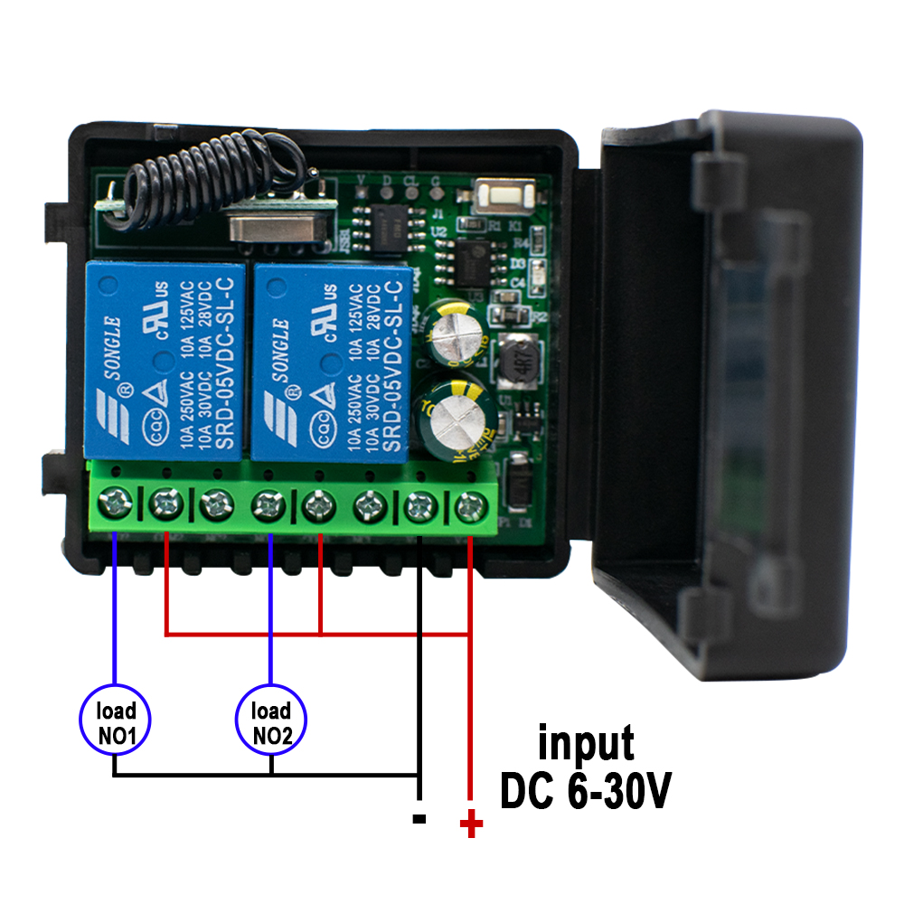 1~10개 2채널 433MHz RF 원격 제어 및 DC - 433Mhz Receiver Module 리뷰 및 가격