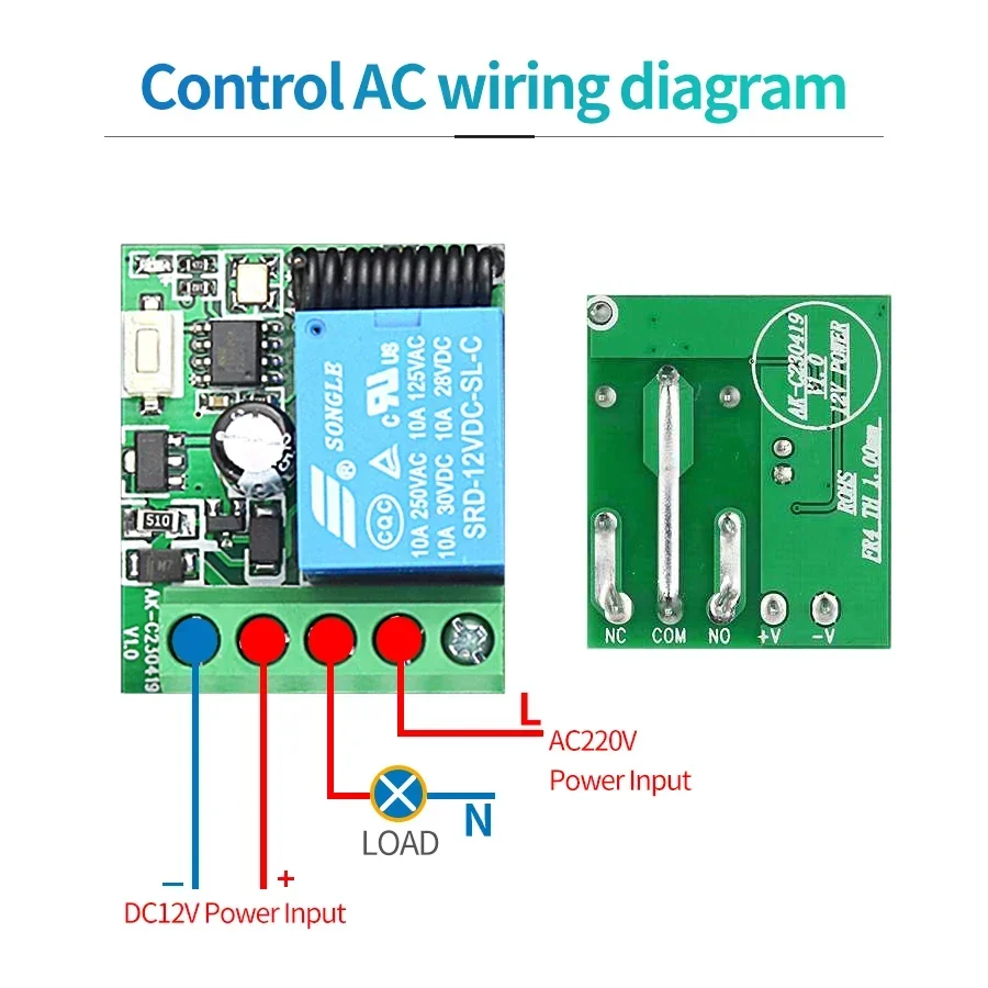 RF433MHz 무선 스위치 빌딩 제어 액세서리 12V - 433Mhz Receiver Module 리뷰 및 가격