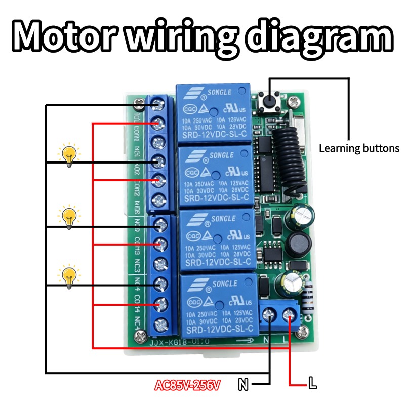 433MHz AC 110V 220V 4채널 RF 무선  - 433Mhz Receiver Module 리뷰 및 가격