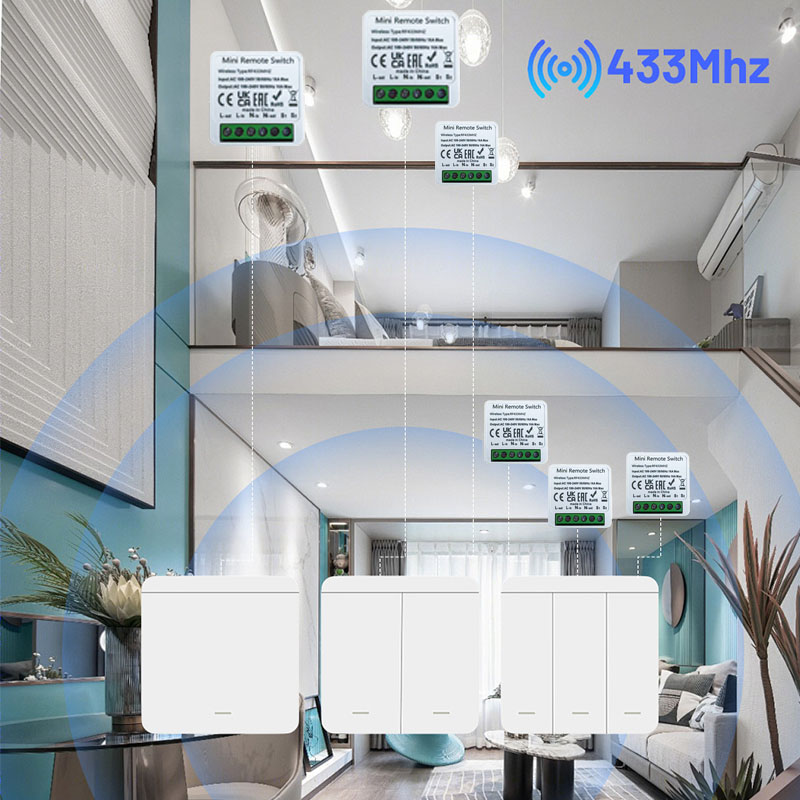 RF 433MHz 스마트 DIY 무선 스위치 1/2/3 - Diy Home Automation System 리뷰 및 가격