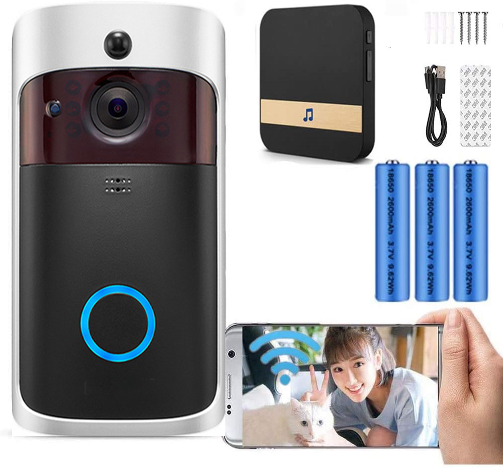 비디오 초인종 카메라 HD WiFi 초인종 무선 작동  - Smart Doorbell Wired 리뷰 및 가격