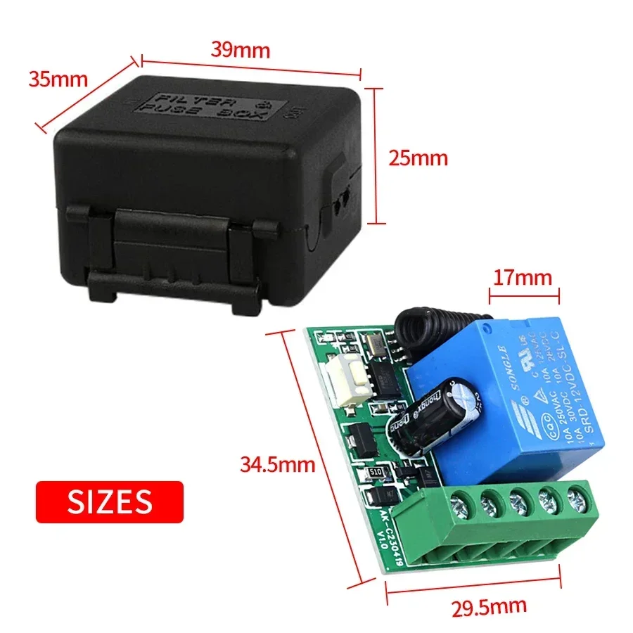 DC 12V 리모컨 스마트 스위치 범용 RF 433MH - 433Mhz Receiver Module 리뷰 및 가격