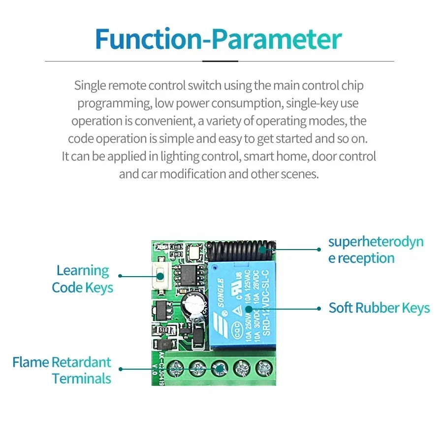 DC 12V 리모컨 스마트 스위치 범용 RF 433MH - 433Mhz Receiver Module 리뷰 및 가격