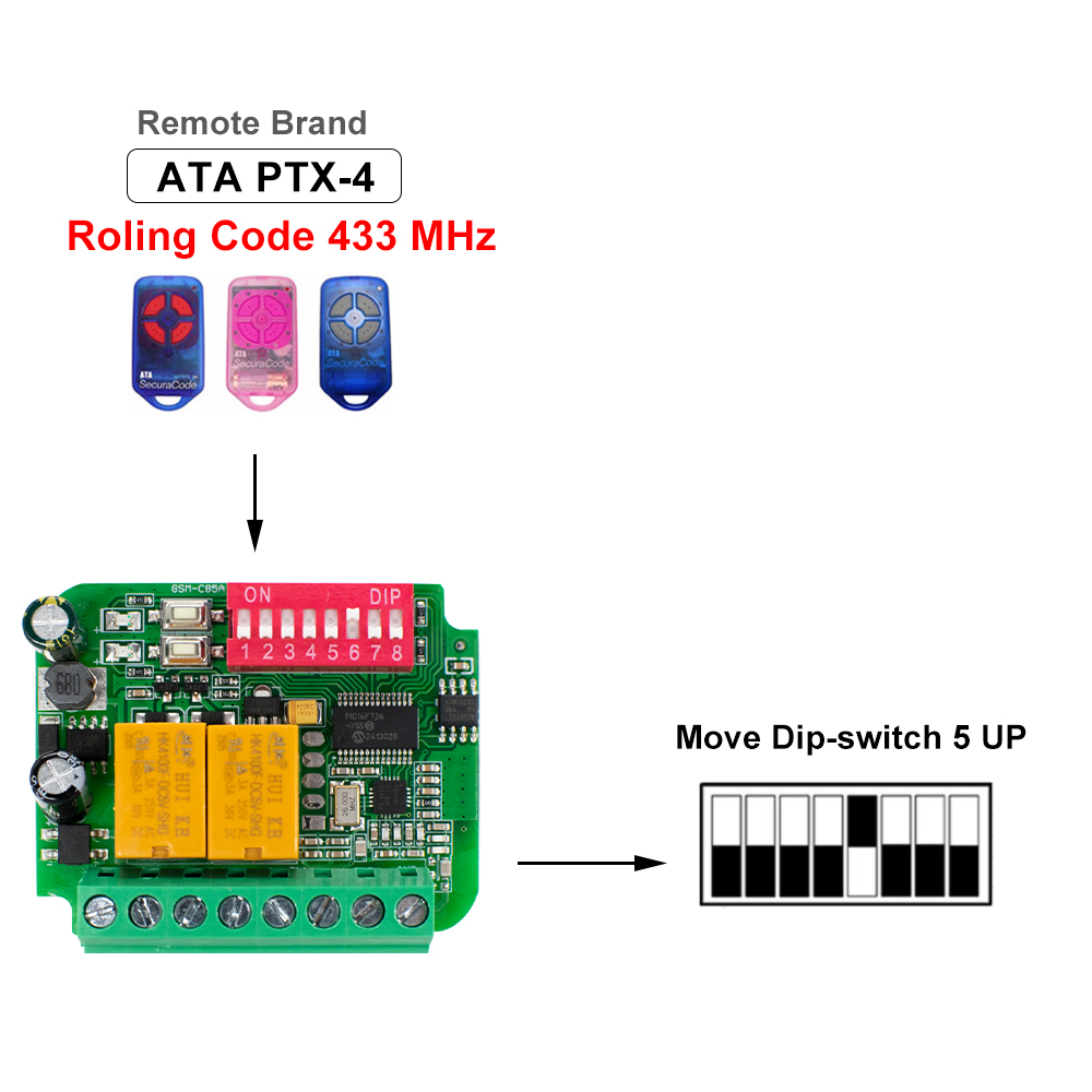 1-10pcs 범용 차고 수신기 게이트 도어 원격 제어 - 433Mhz Receiver Module 리뷰 및 가격