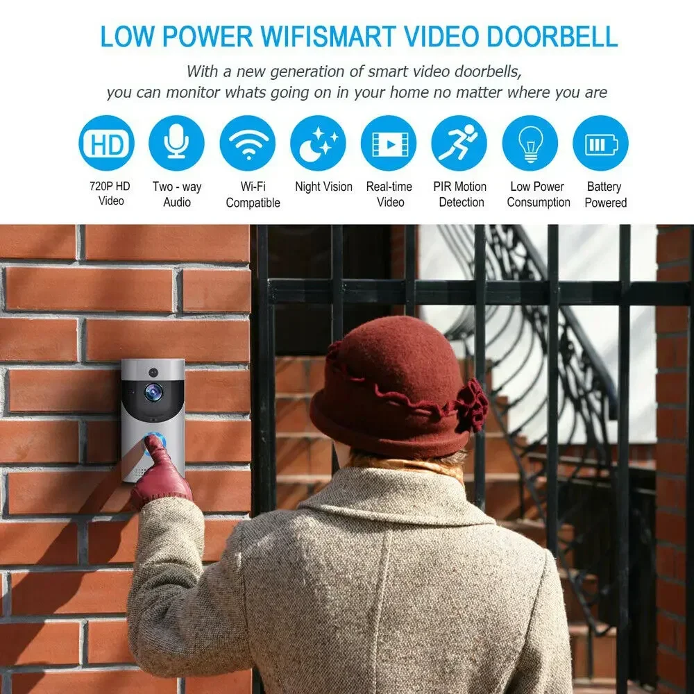 720P HD 스마트 홈 무선 WIFI 초인종 카메라  - Smart Doorbell Wired 리뷰 및 가격