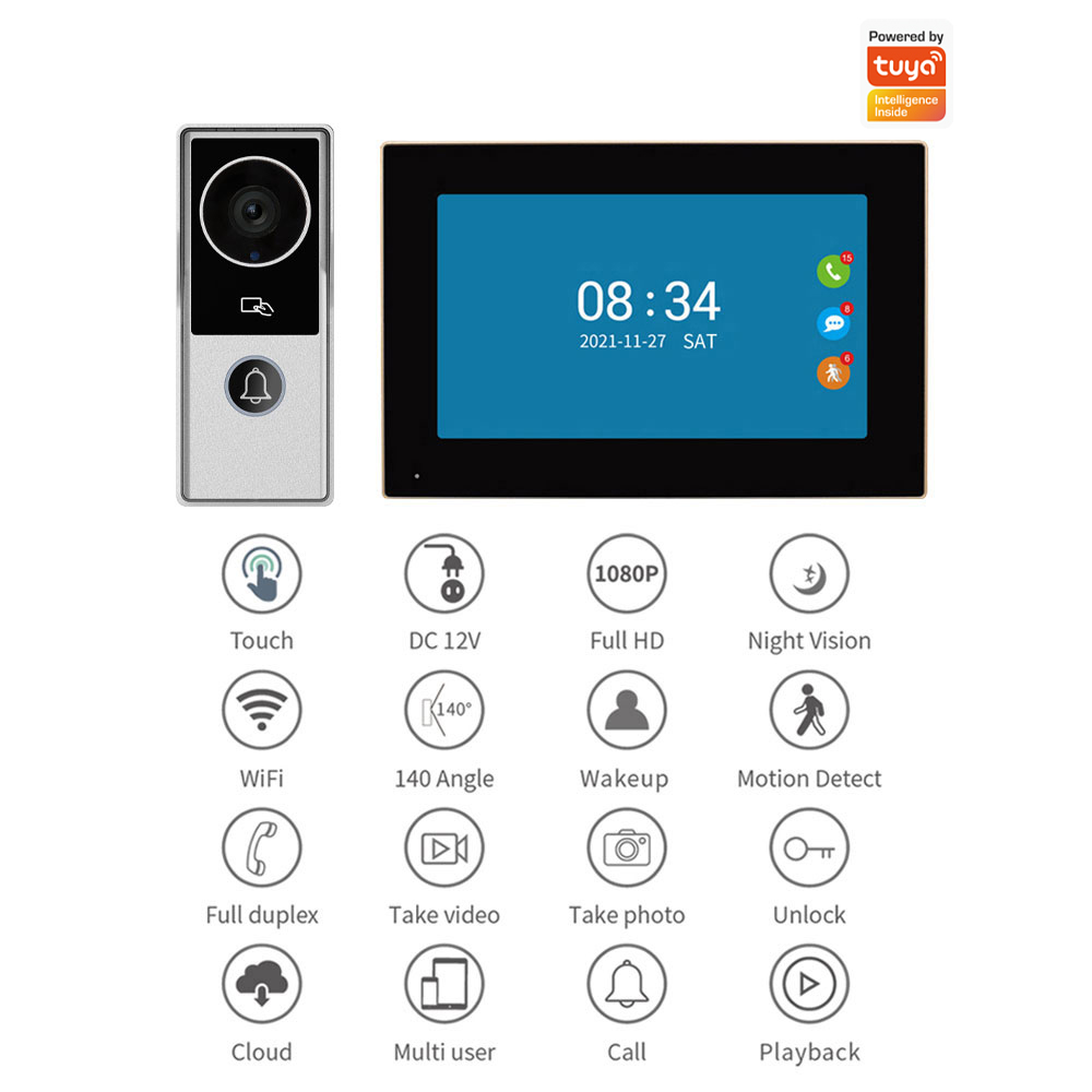 와이파이 비디오 도어벨 시스템 1080P 비주얼 도어폰 - Smart Doorbell Wired 리뷰 및 가격